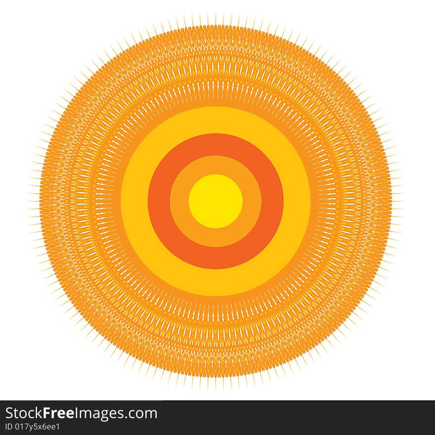 Trendy circle created using adobe illustrator