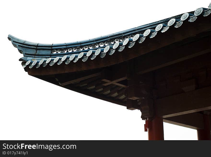 Roof of chinese traditional architecture. Roof of chinese traditional architecture