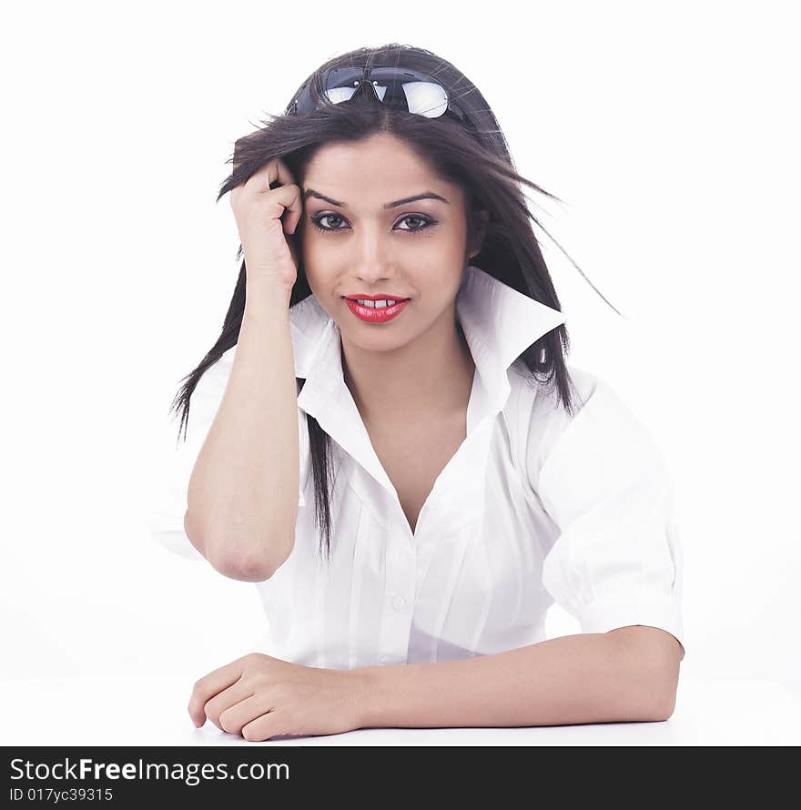 Asian girl of indian origin full of confidence. Asian girl of indian origin full of confidence