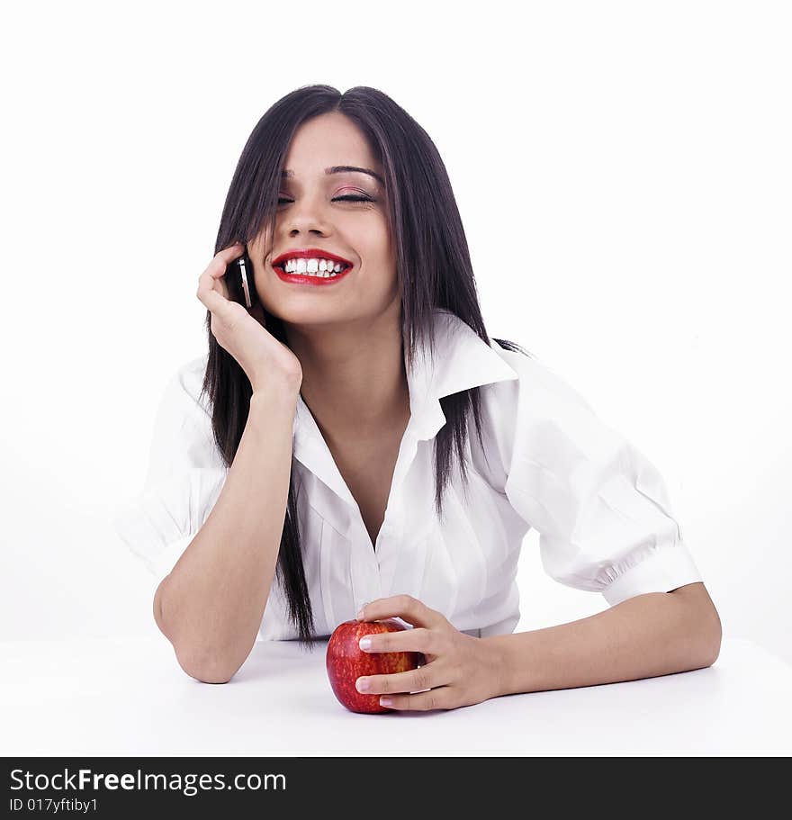 Girl talking on the phone