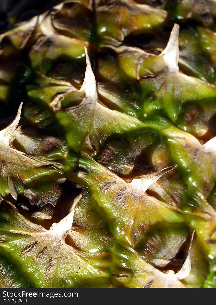 Pineapple close up food background. Pineapple close up food background