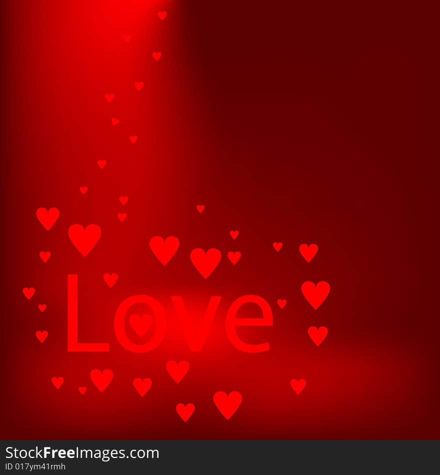 Valentines day background, vector illustration