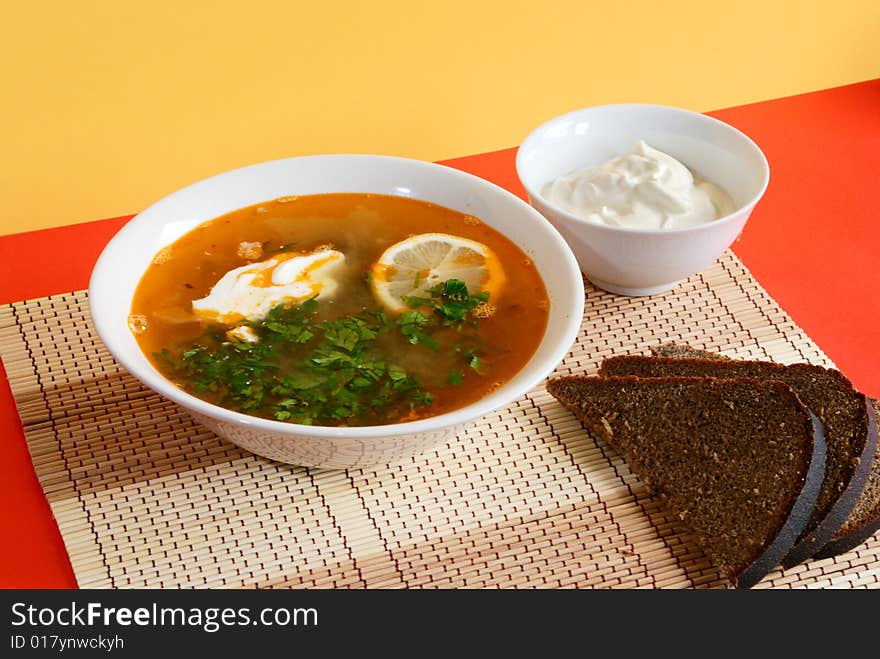 Russian Traditional Soup - Solyanka