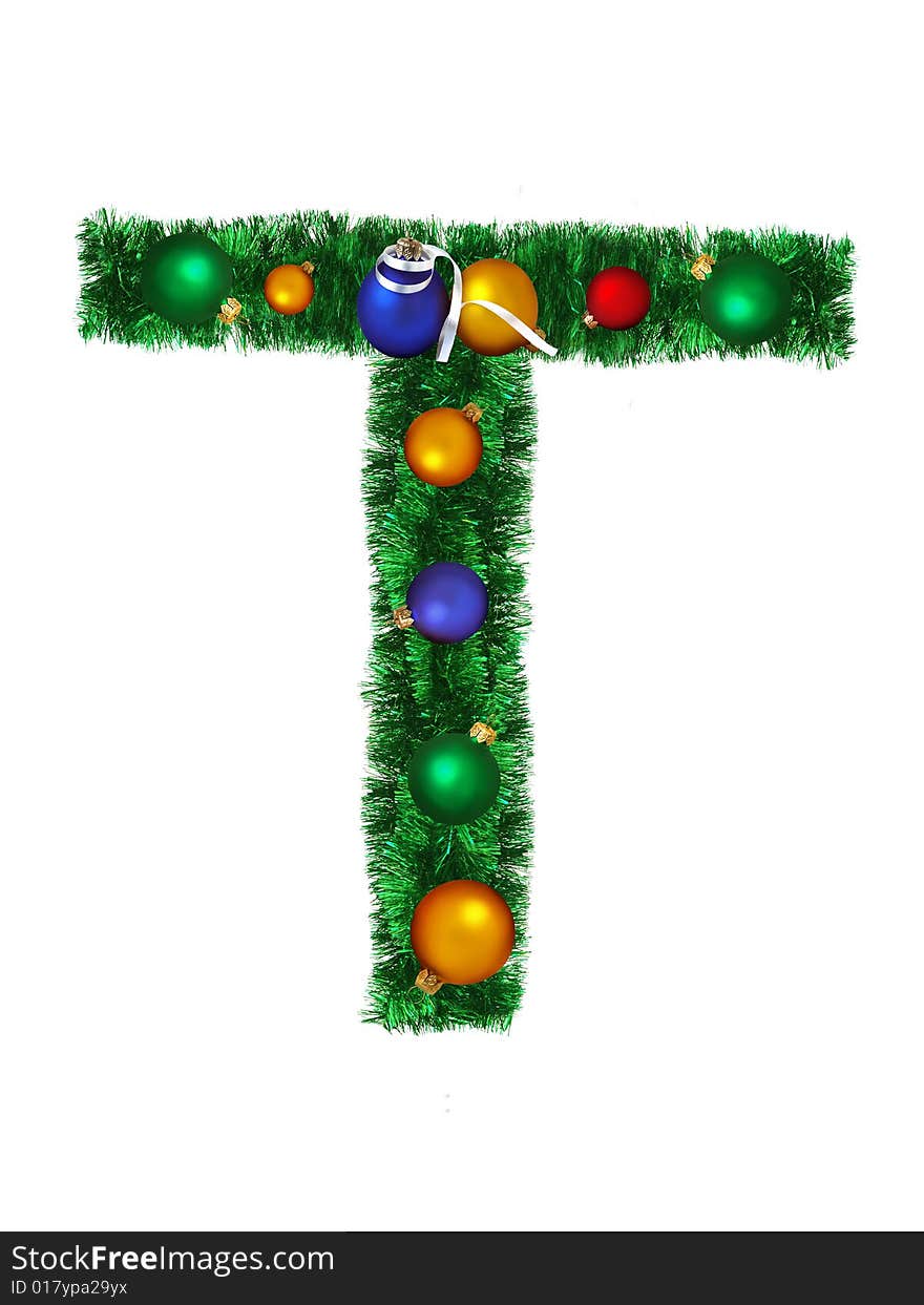 Christmas alphabet - T