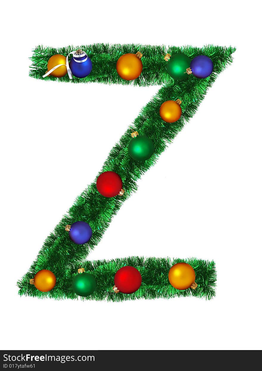 Christmas alphabet - Z