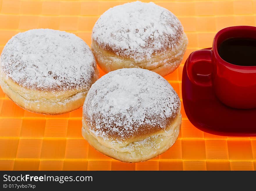 Doughnut and coffee