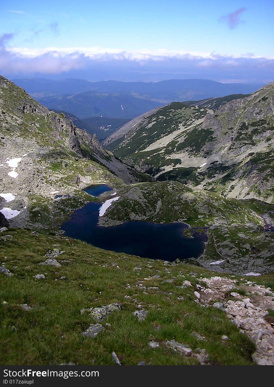 A lake in the mountains in Austria