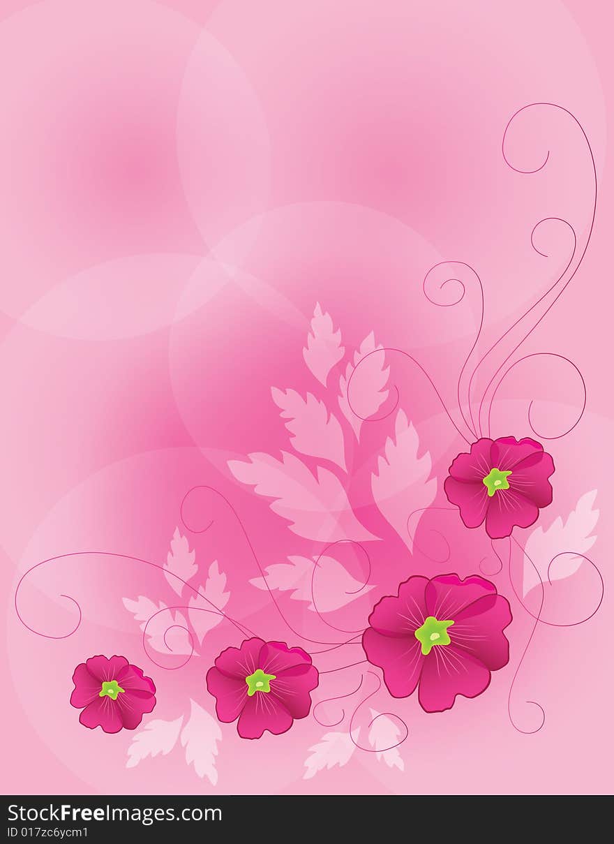 background pink flower illustration plant