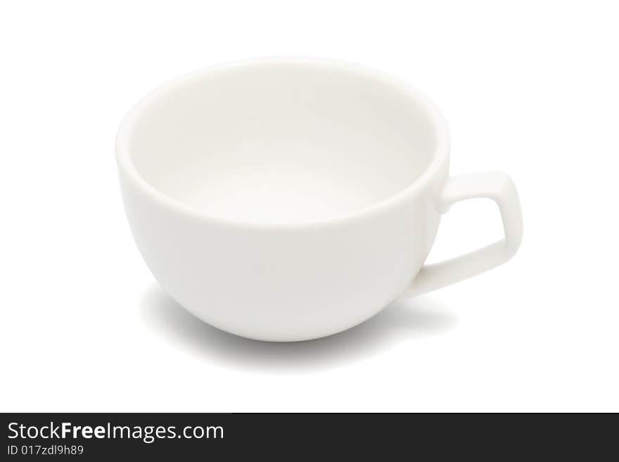 Beautiful coffee cup on a white background