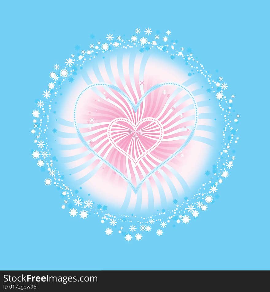 Hearts  flowers knot wedding background /  blue - rose. Hearts  flowers knot wedding background /  blue - rose