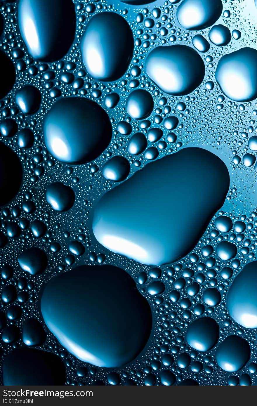 Blue Water Drops