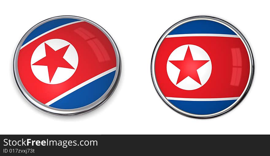 Banner Button North Korea