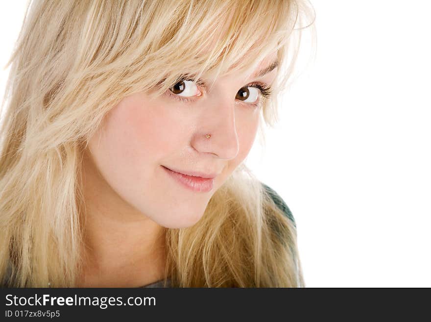 Attractive young woman portrait