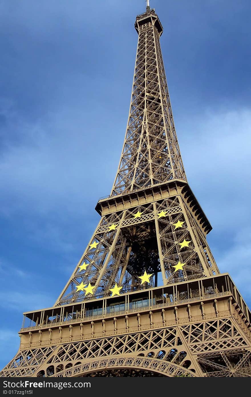 Eiffel Tower, Paris, France, a popular tourist destination. Eiffel Tower, Paris, France, a popular tourist destination.