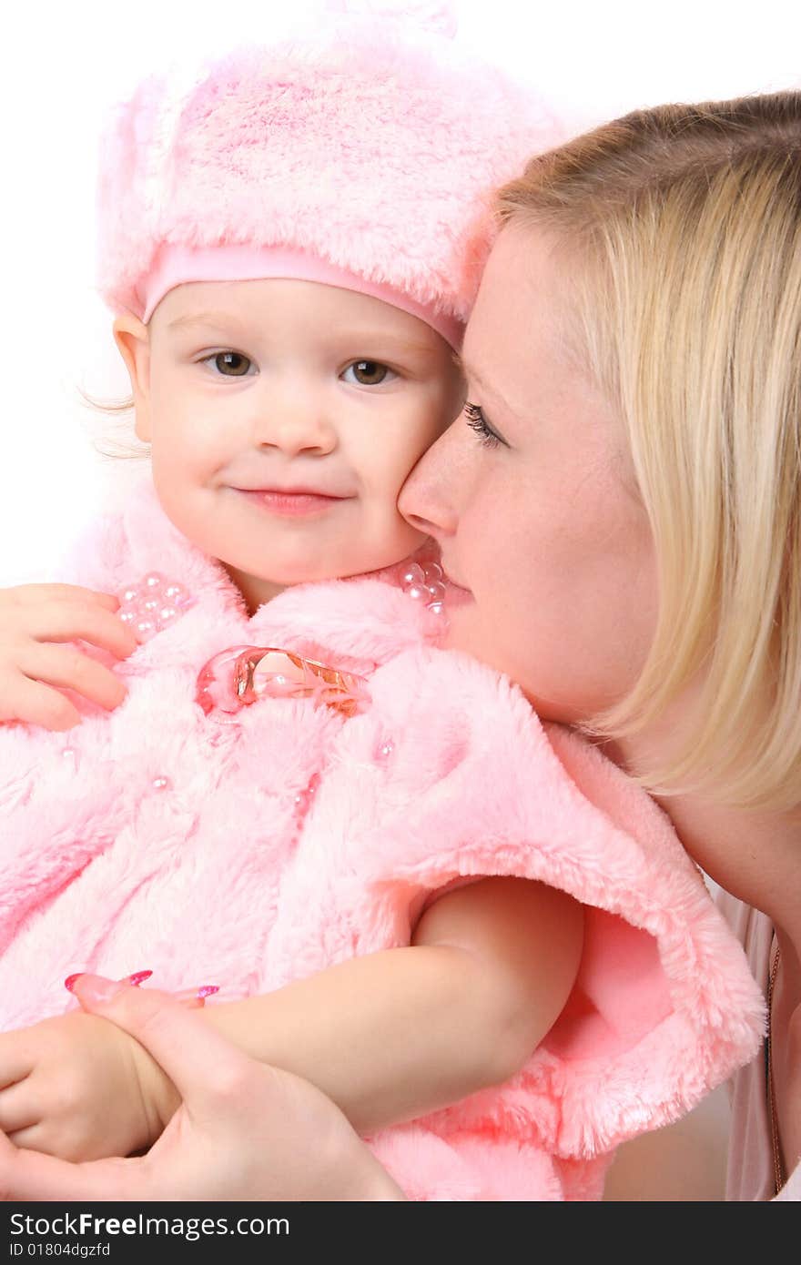 Young mother with cute little daughter. Young mother with cute little daughter