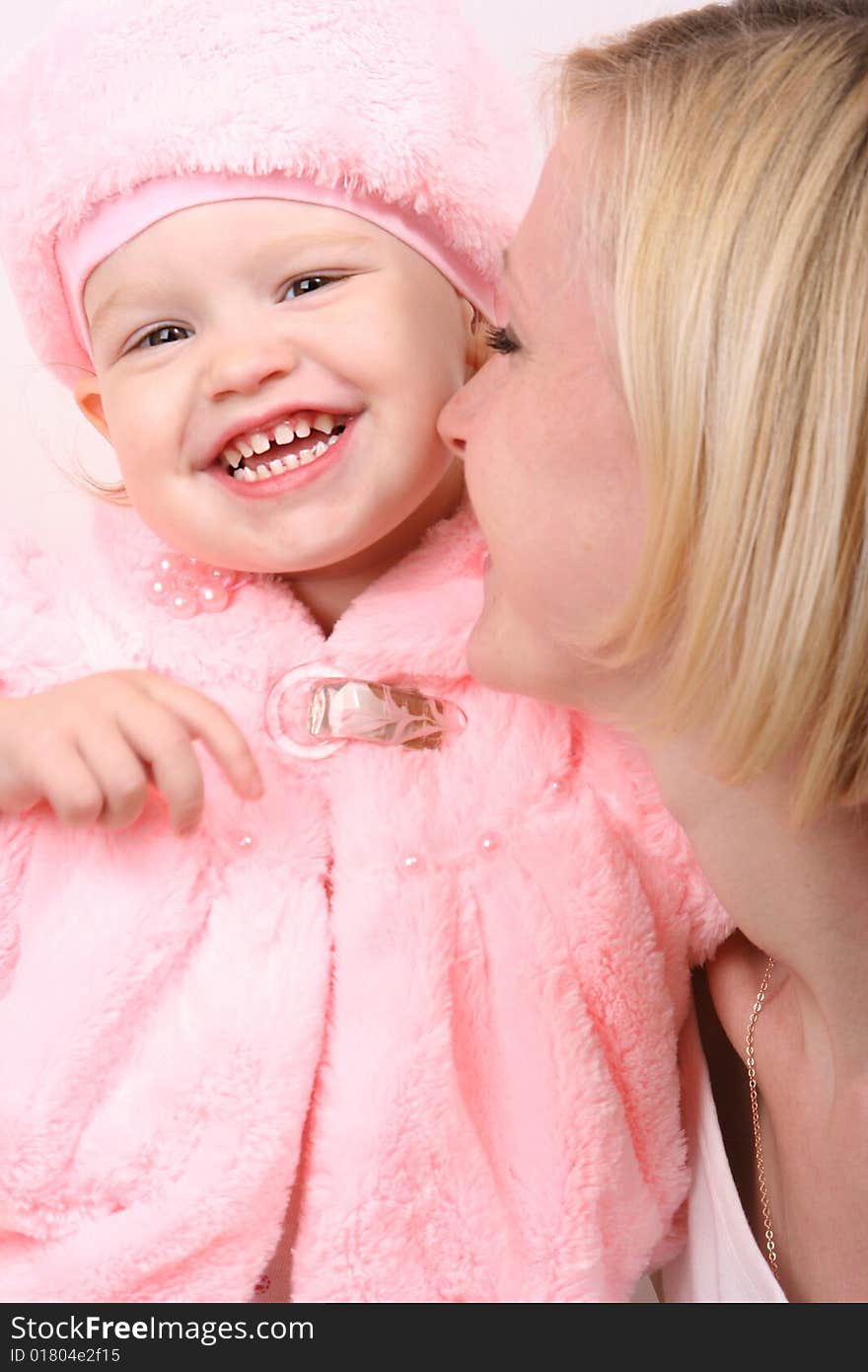 Young mother with cute little daughter. Young mother with cute little daughter