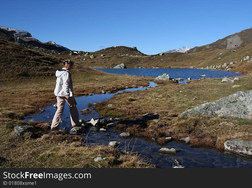 Swiss Alps, Julierpass 2284 m. Swiss Alps, Julierpass 2284 m