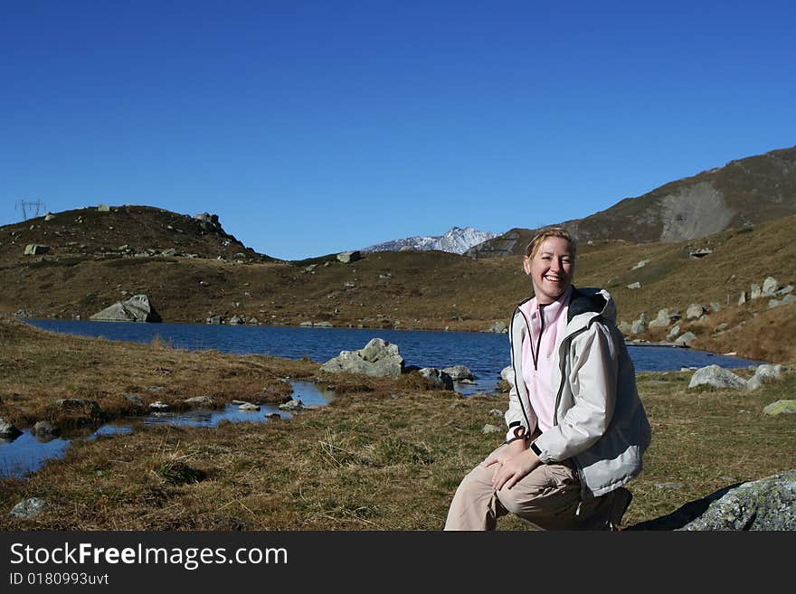 Swiss Alps, Julierpass 2284 m, autumn season. Swiss Alps, Julierpass 2284 m, autumn season