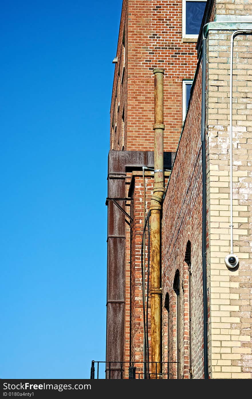 Old brick apartment buildings