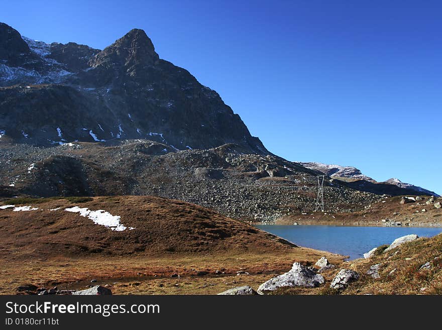 Swiss Alps, Julierpass 2284 m. Swiss Alps, Julierpass 2284 m