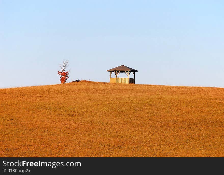 A field shot in late october, swabian alb, Baden-Wuerttemberg, south west Germany