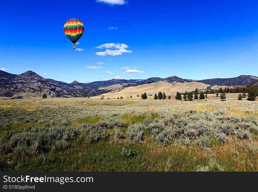 The scenery of Yellowstone National Park