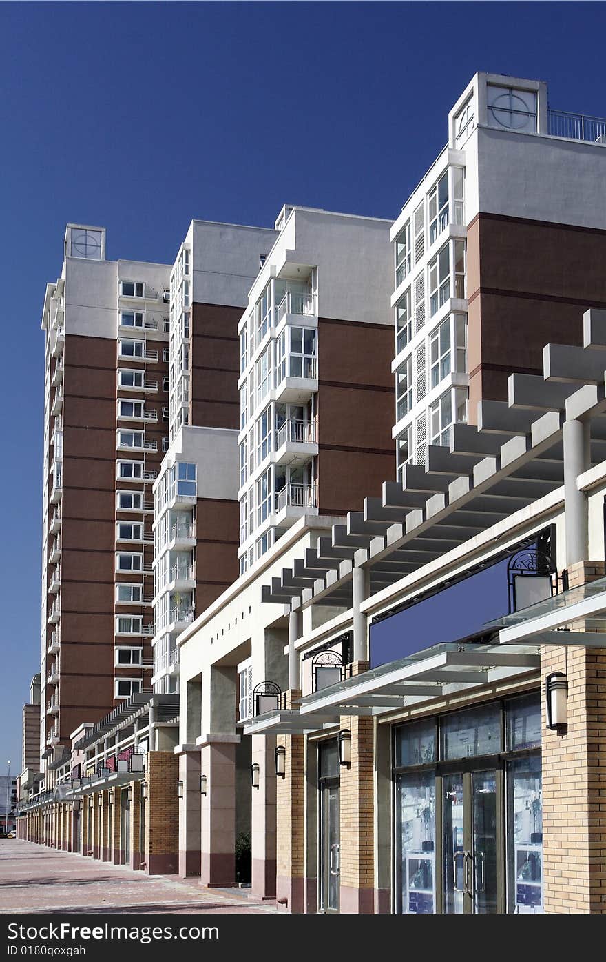 A modern residential area in Beijing. A modern residential area in Beijing.