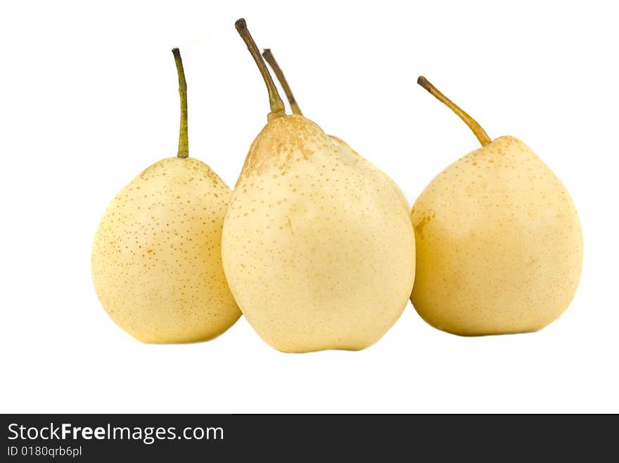 Four Yellow Pears