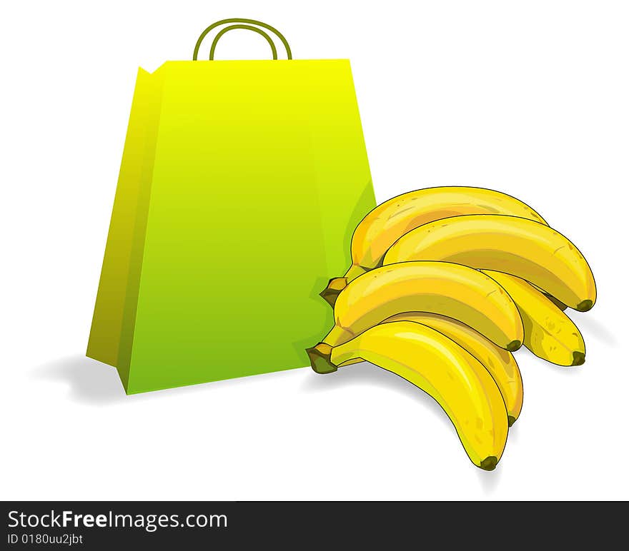 Bananas and bag