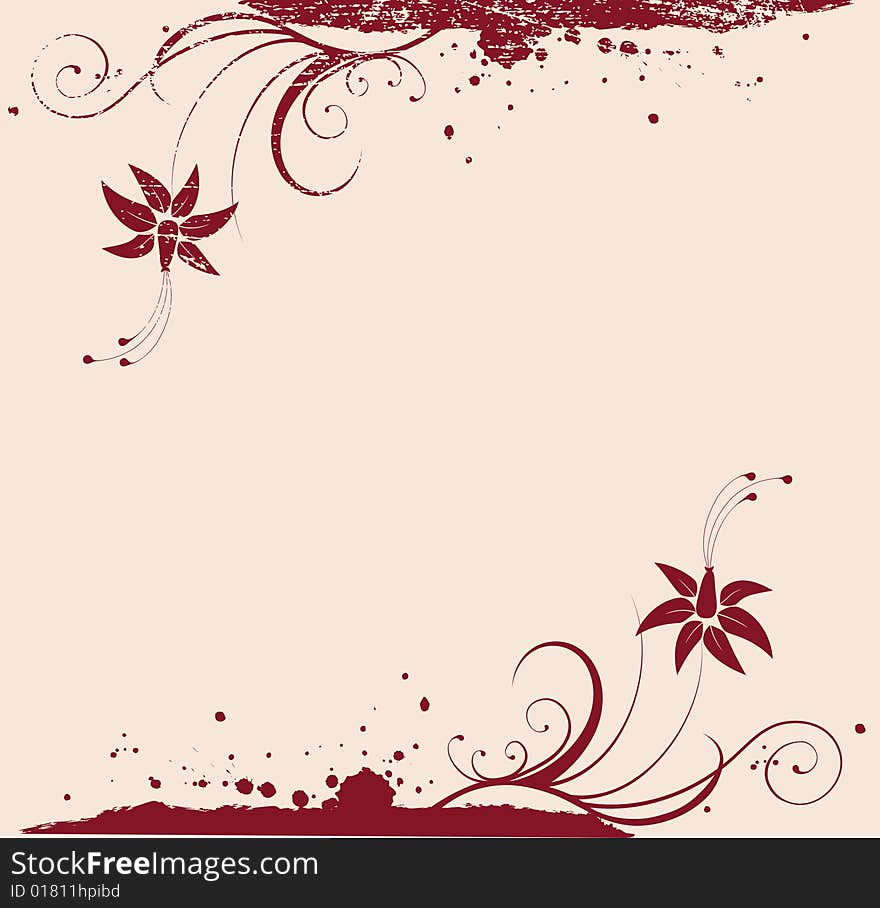 Abstract floral background. vector illustration