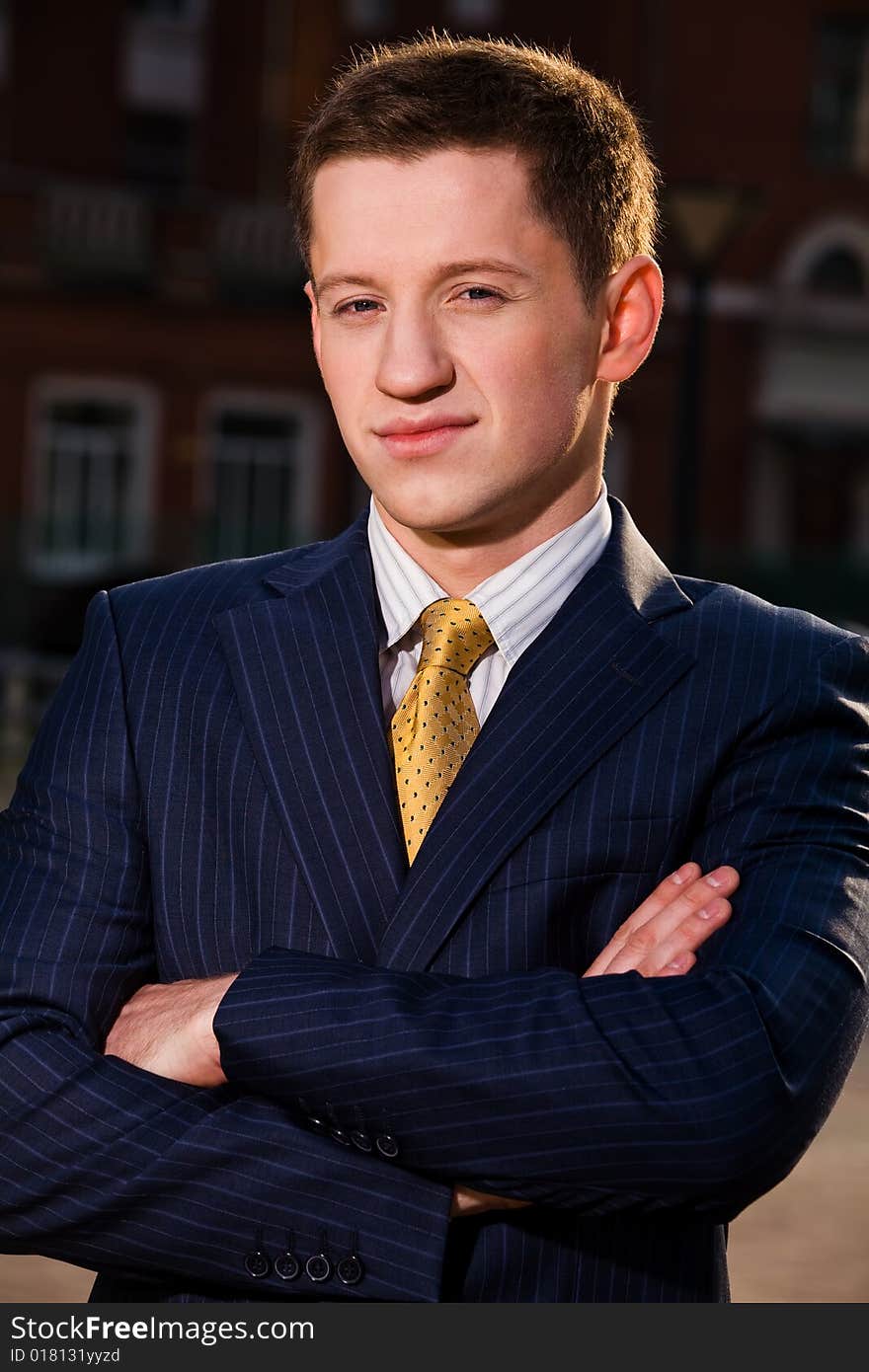 Portrait Of Young Businessman Outdoors