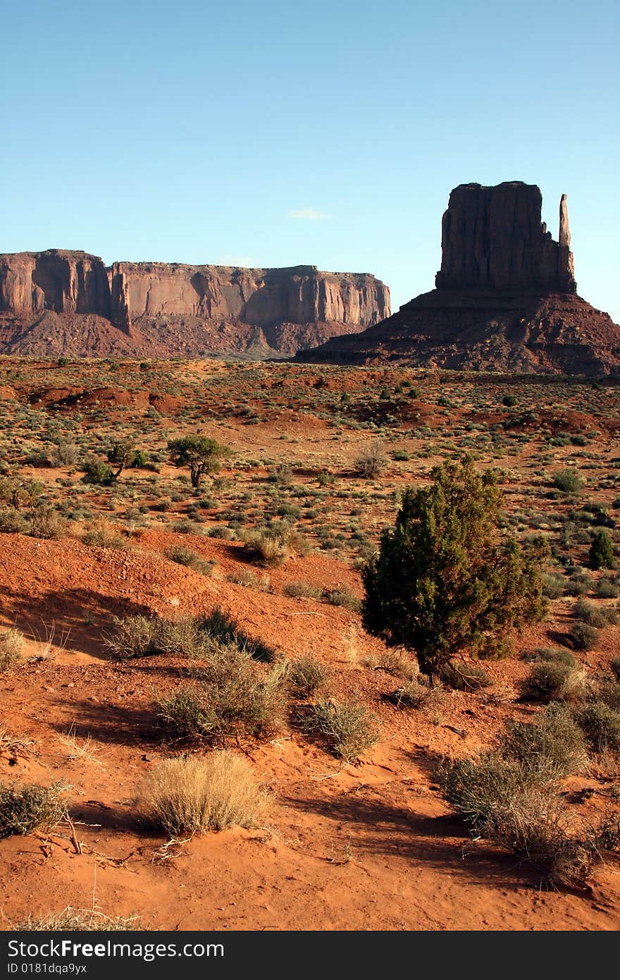 Monument valley in Utah USA showing desert and rocks. Monument valley in Utah USA showing desert and rocks