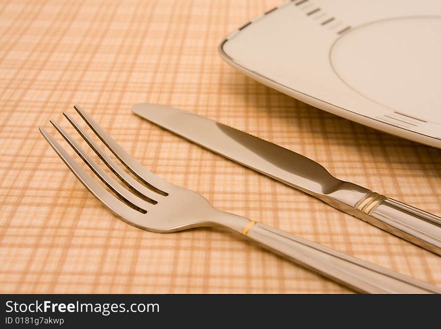 Plate With Fork And Knife