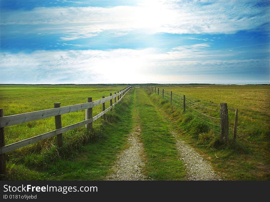 Country landscape at summer, relaxing place. Country landscape at summer, relaxing place