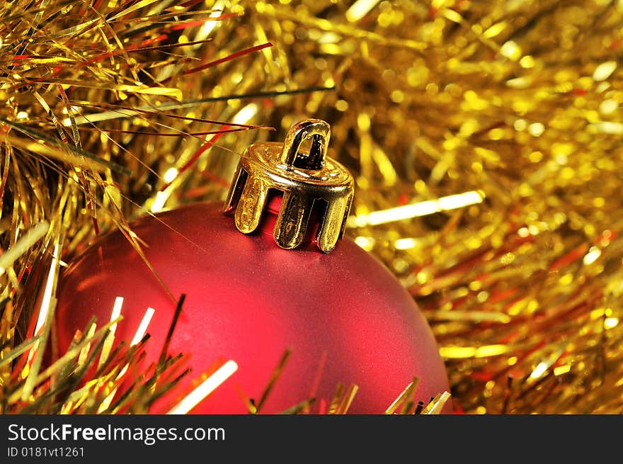 Close up of christmas tree decoration. Close up of christmas tree decoration