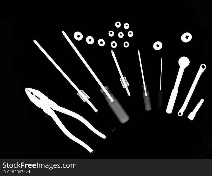 X-ray Picture :set Of Tools