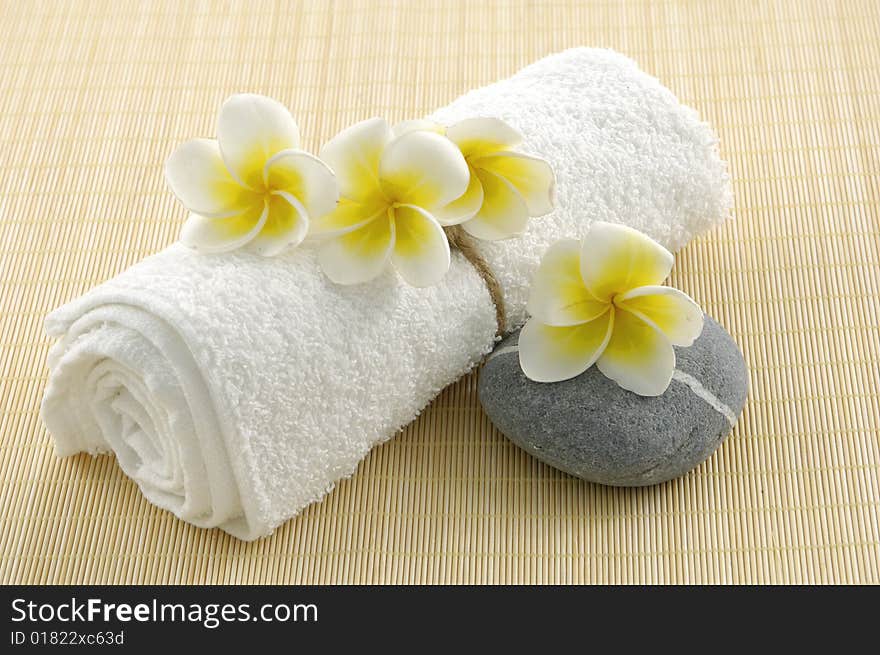 Orchid flower and spa item