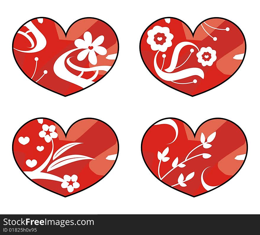 Decorative hearts