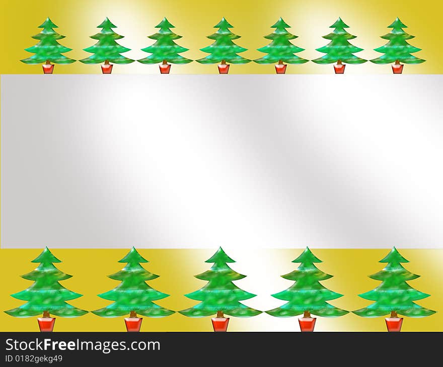 A yellow banner for christmas