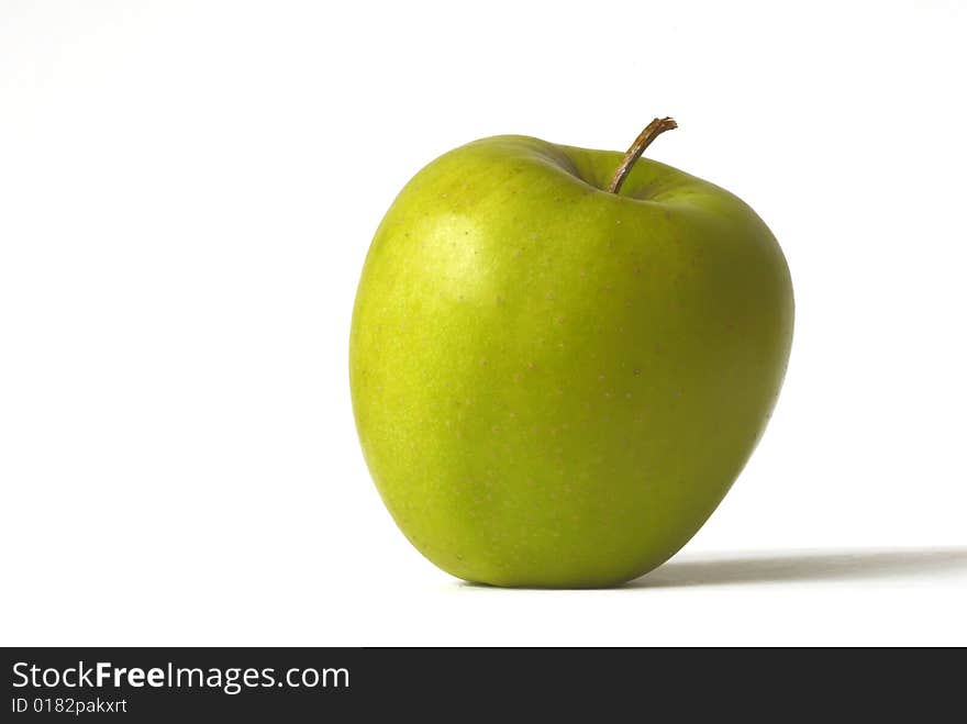 Green Apple isolated over white