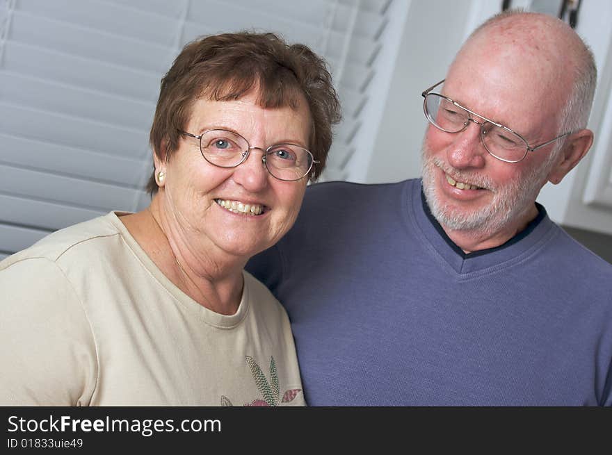 Happy Senior Adult Couple Portrait