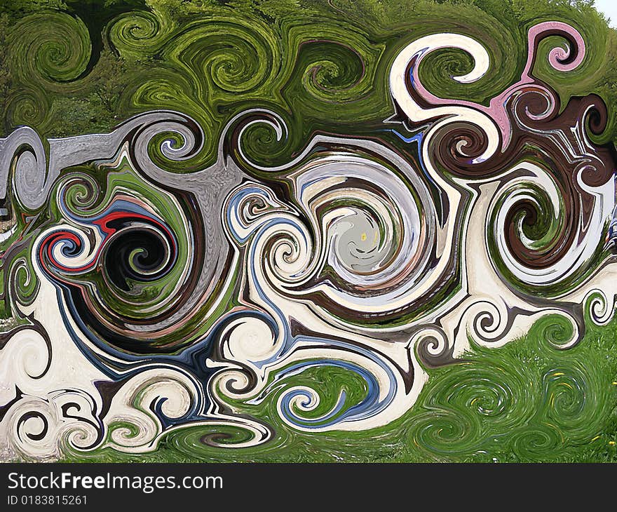 Abstract twirl background 12