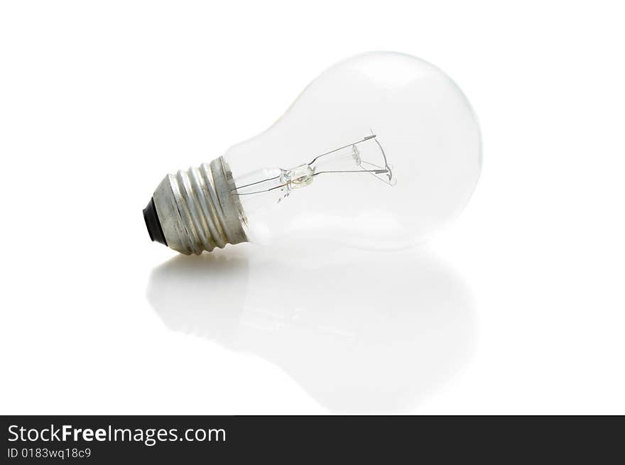 Lamp bulb isolated on white