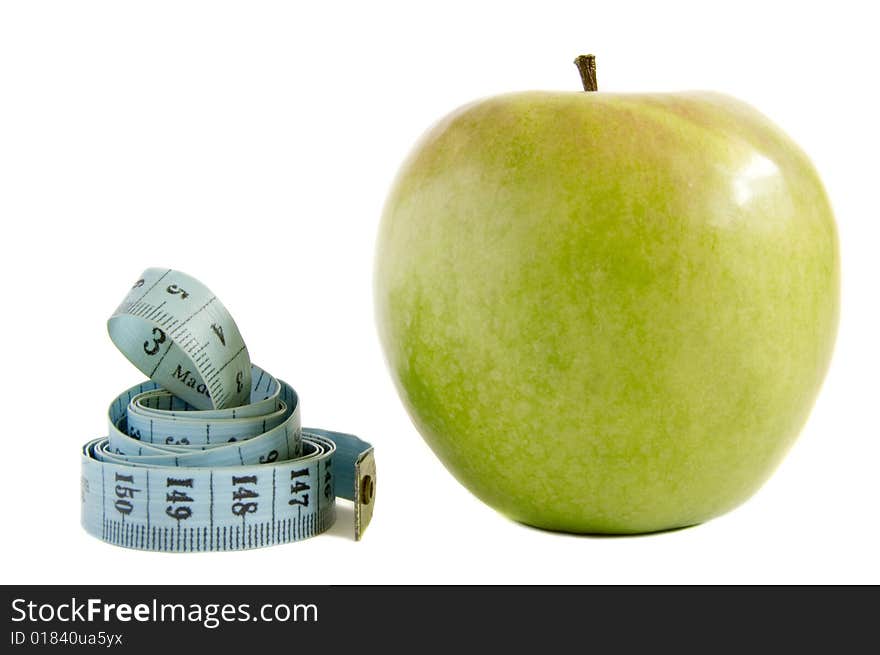 Apple and Measuring Tape