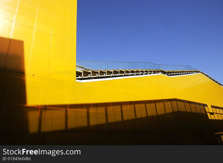 Building with yellow wall