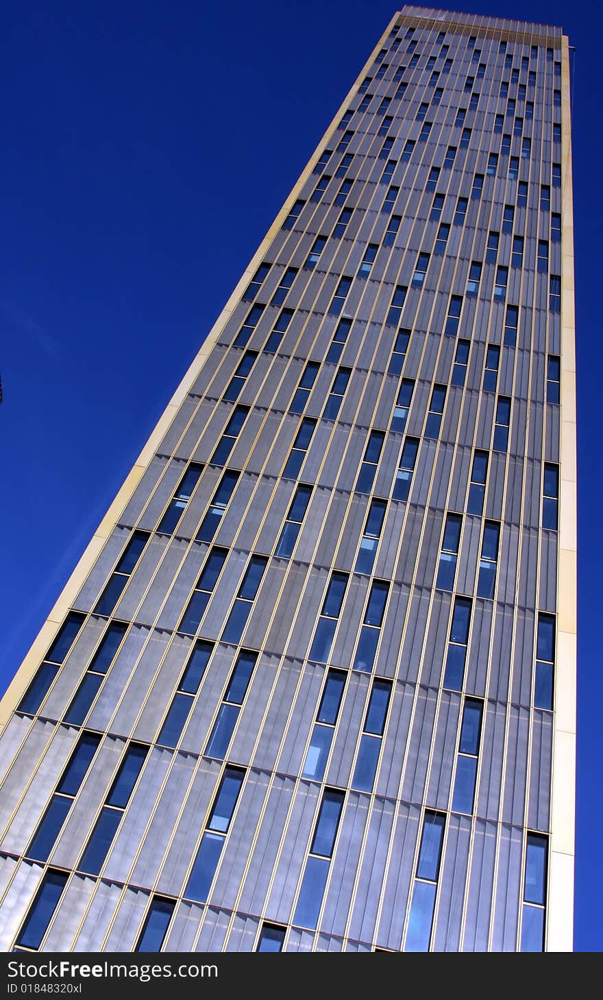 A tower block of offices in Luxembourg's European district