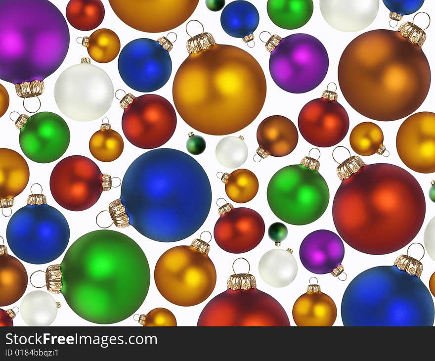 Christmas - very colorful balls as a background. Christmas - very colorful balls as a background