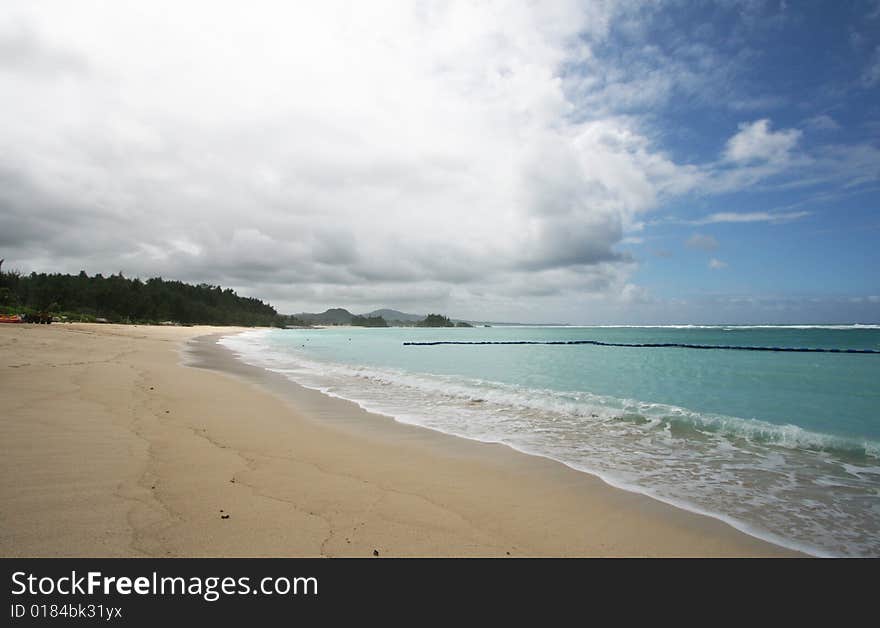 Blue coasts of okinawa