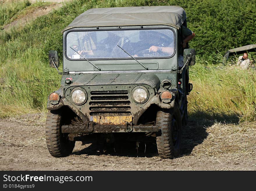 Car military - military jeep drive x4. Car military - military jeep drive x4