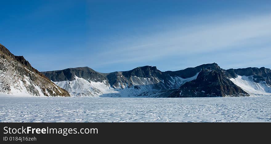 Changbai Mountain located at China northeast